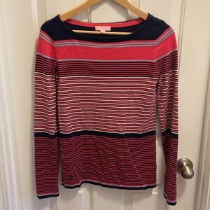 Lilly Pulitzer Boatneck Sweater In Paradise Stripe Sz M
